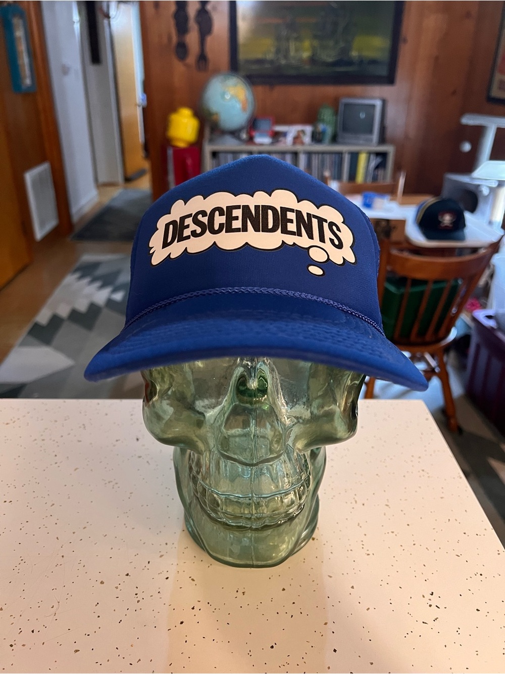 Descendents Blue Trucker Hat - Branded Foam Bubble Logo